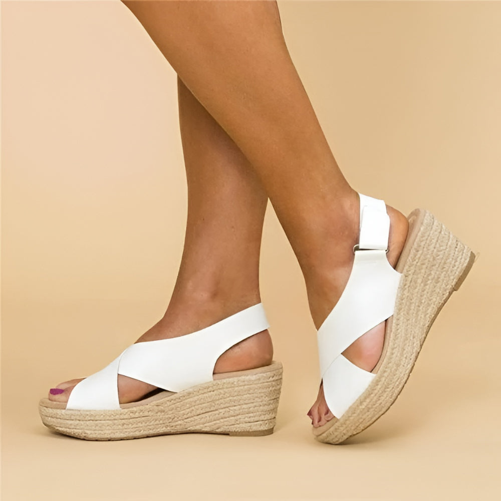 Anklessole Women's Espadrille Wedge Sandals With Ankle Strap