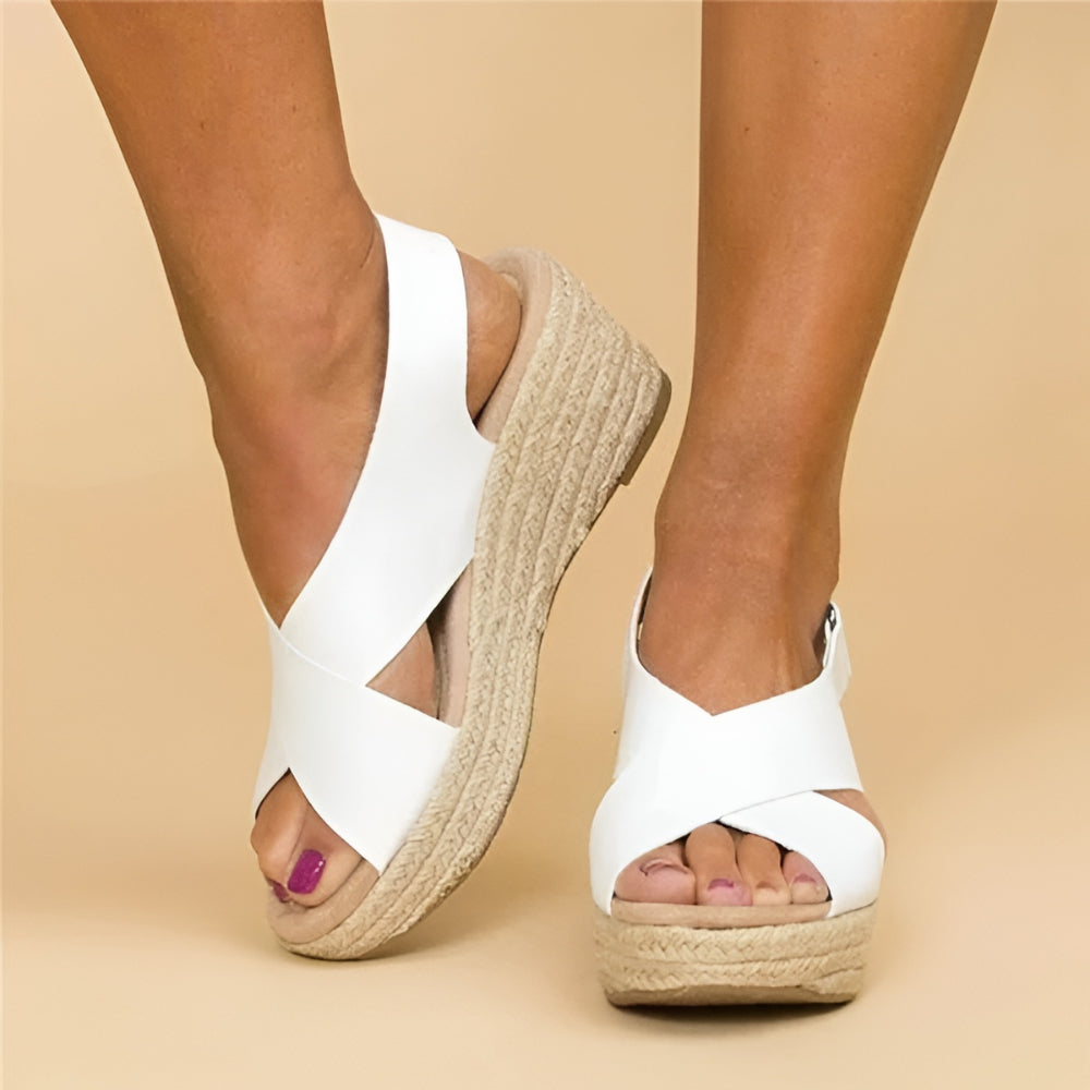 Anklessole Women's Espadrille Wedge Sandals With Ankle Strap