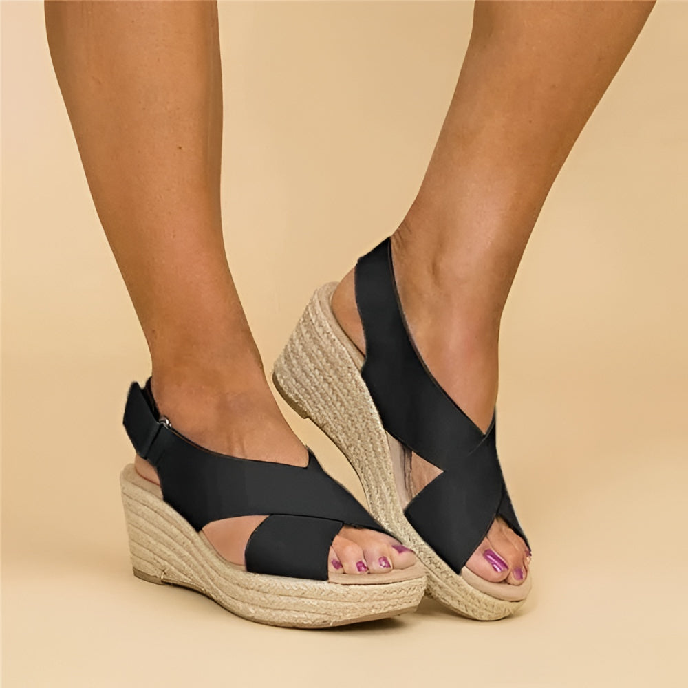 Anklessole Women's Espadrille Wedge Sandals With Ankle Strap