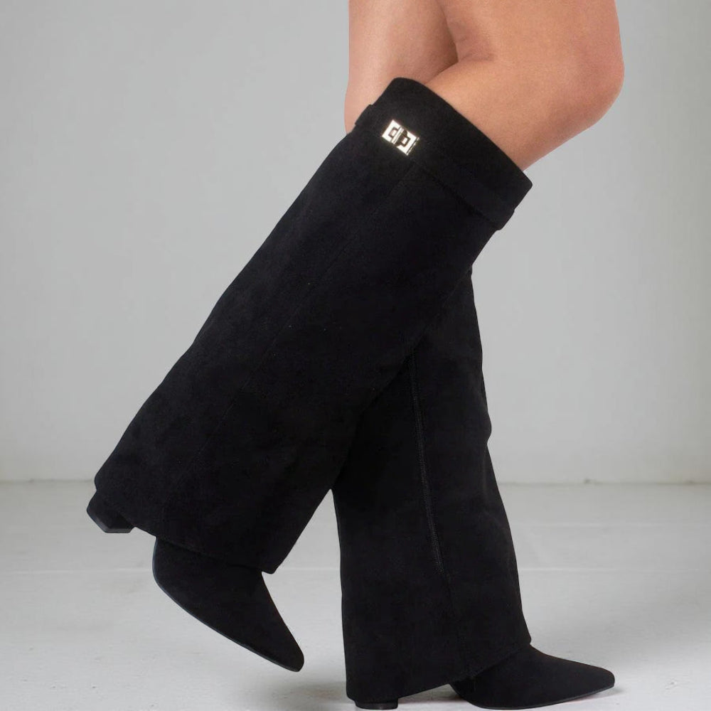 Women's Pointed-Toe Knee-High Boots For Everyday Style