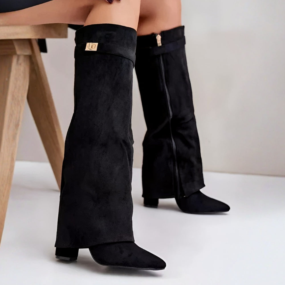 Women's Pointed-Toe Knee-High Boots For Everyday Style