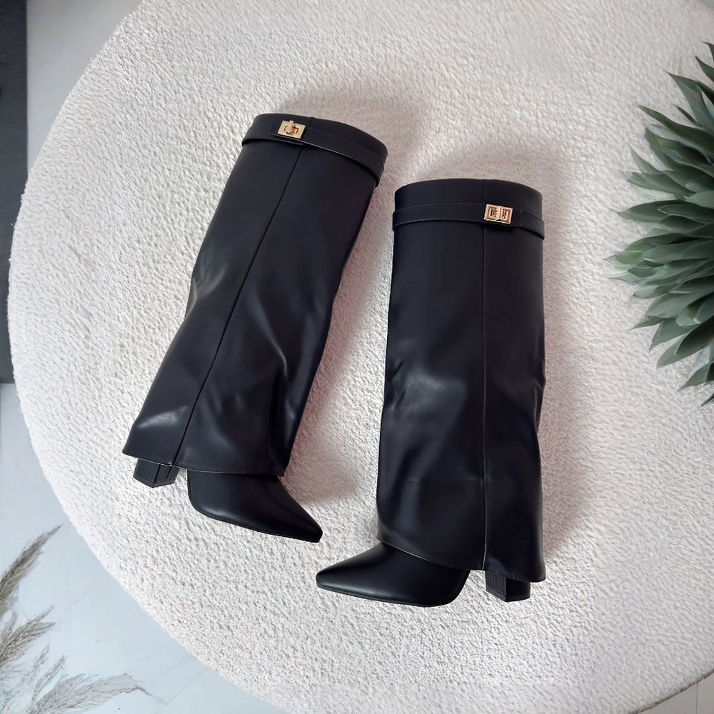 Women's Pointed-Toe Knee-High Boots For Everyday Style