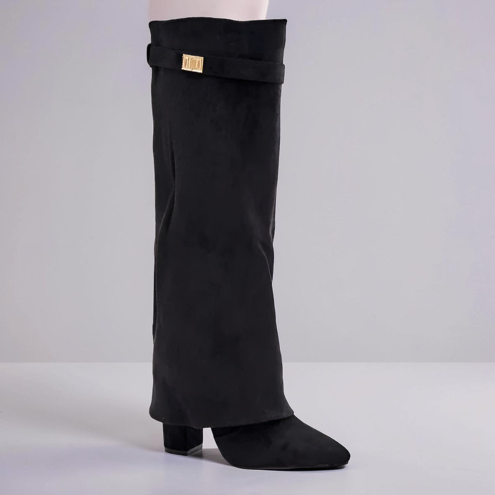 Women's Pointed-Toe Knee-High Boots For Everyday Style
