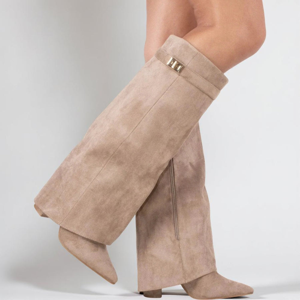 Women's Pointed-Toe Knee-High Boots For Everyday Style