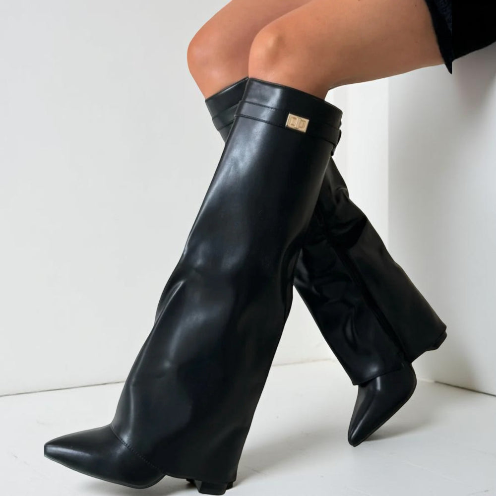 Women's Pointed-Toe Knee-High Boots For Everyday Style