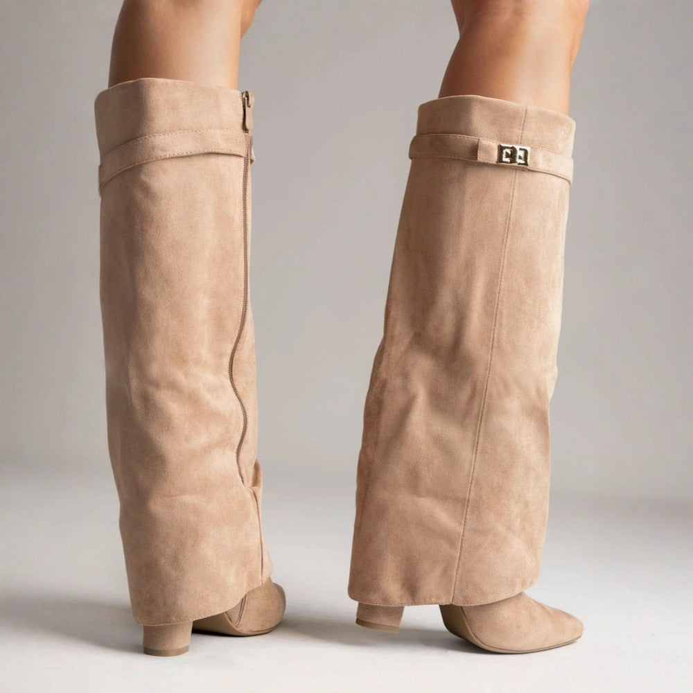 Women's Pointed-Toe Knee-High Boots For Everyday Style
