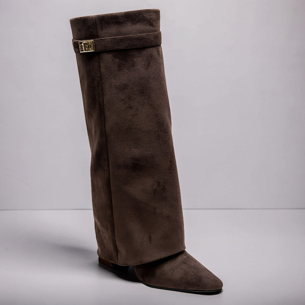 Women's Pointed-Toe Knee-High Boots For Everyday Style