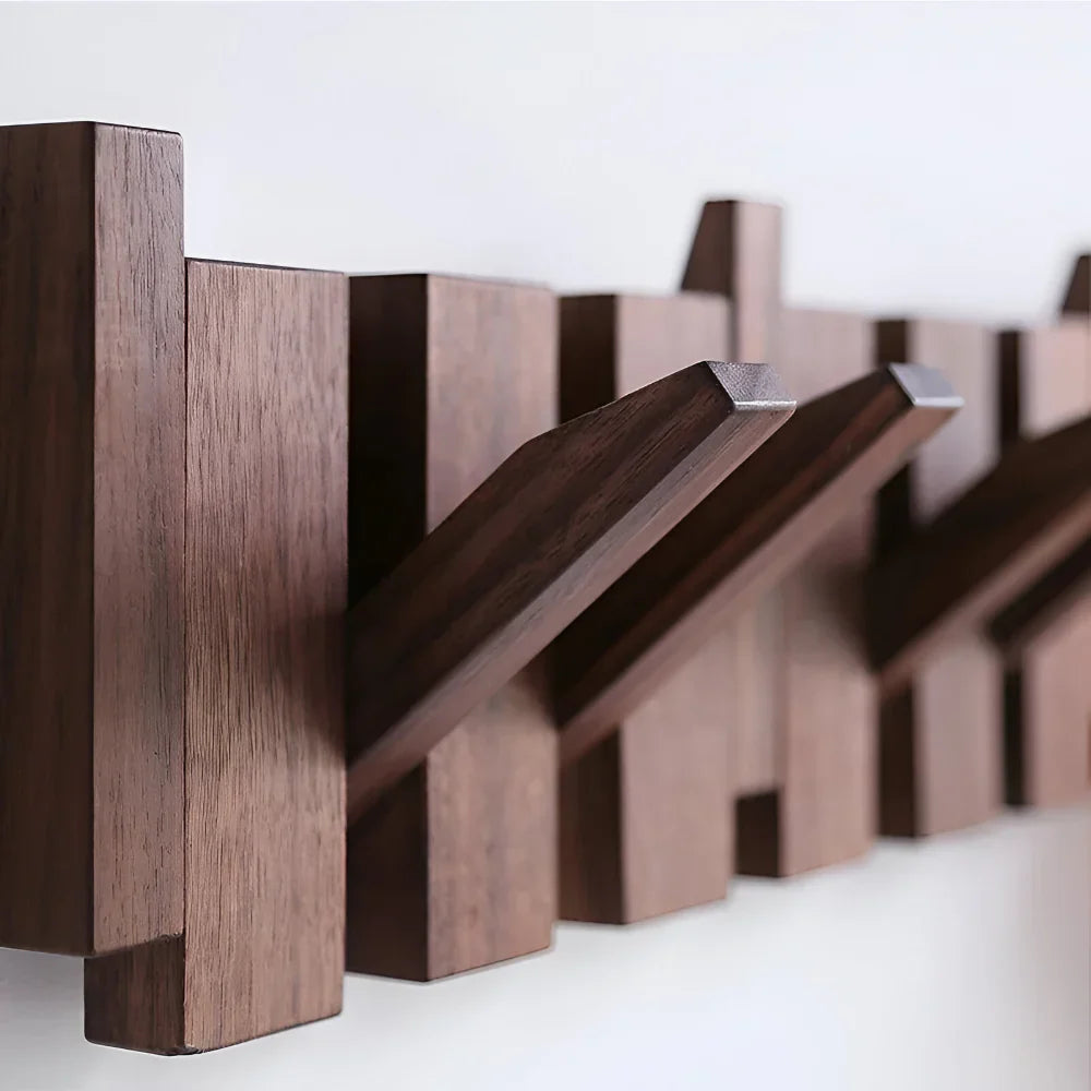 Piano-Style Folding Wall Rack Hook For Hanging Organizer
