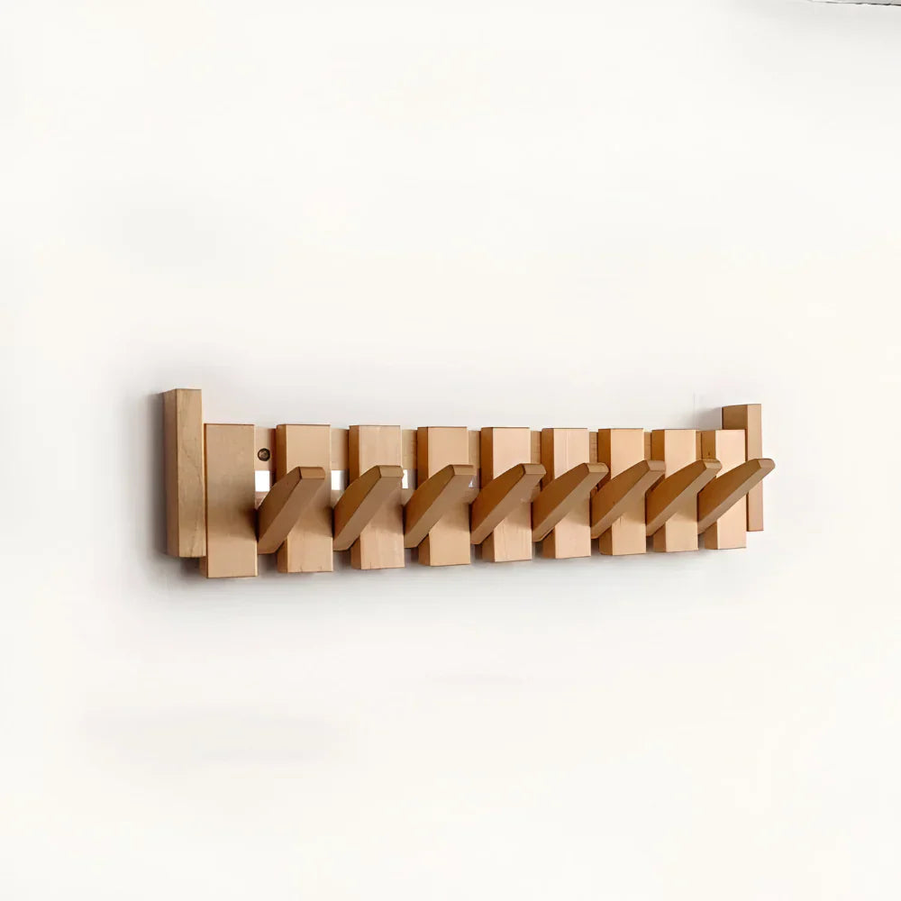 Piano-Style Folding Wall Rack Hook For Hanging Organizer