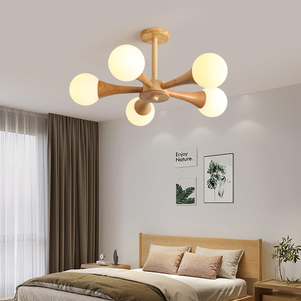 Kairo Træpendel Elegant Træloftlampe | Snurv