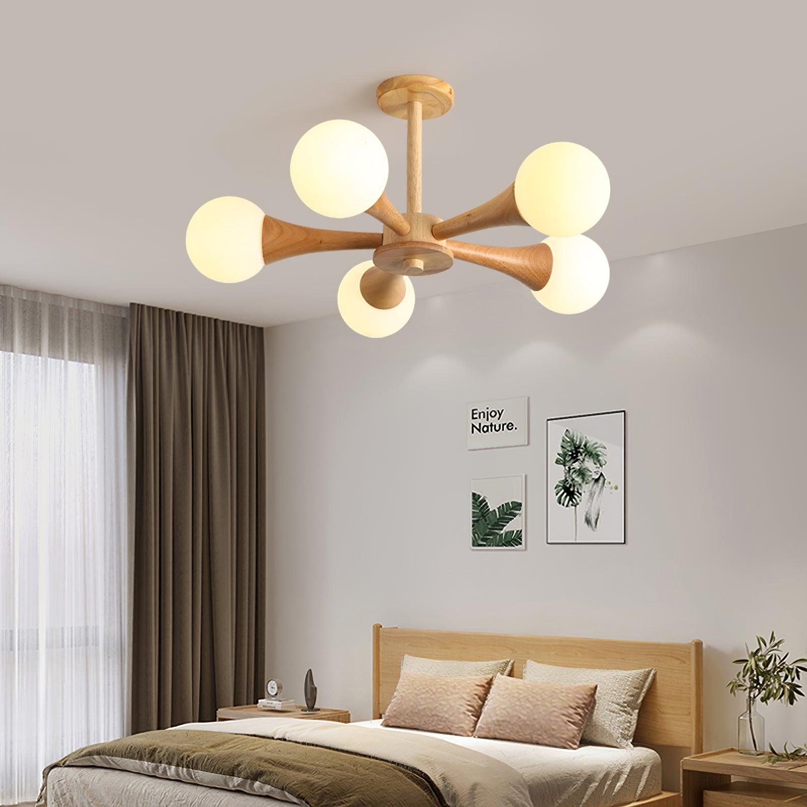 Kairo Træpendel Elegant Træloftlampe | Snurv