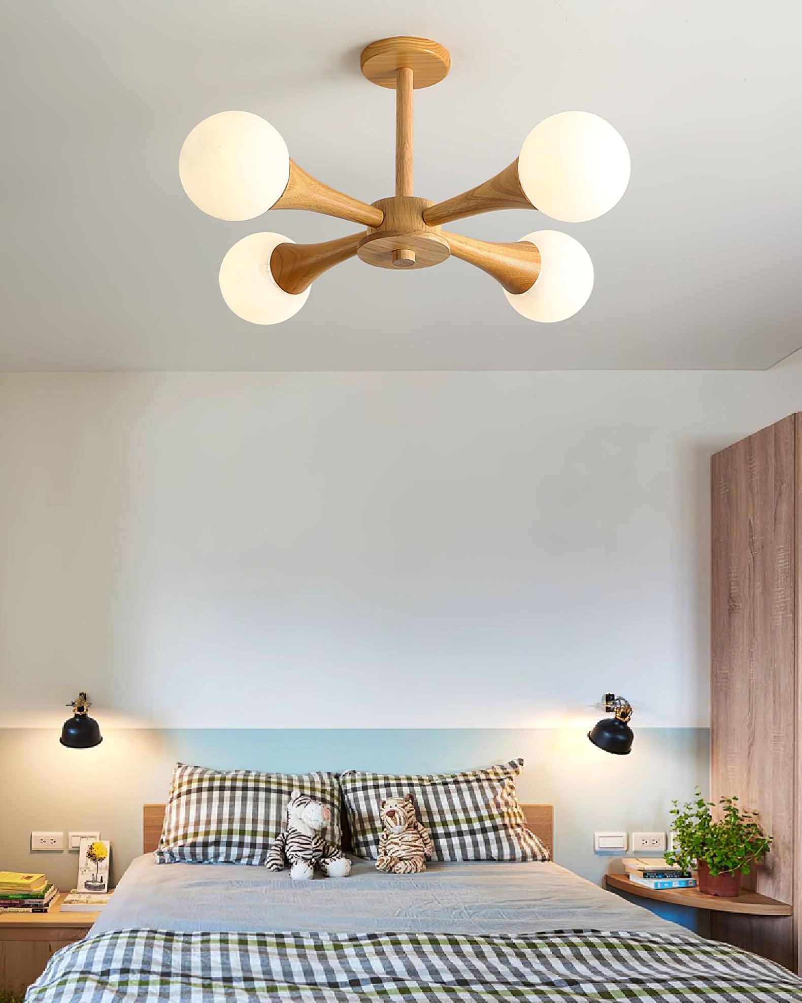 Kairo Træpendel Elegant Træloftlampe | Snurv