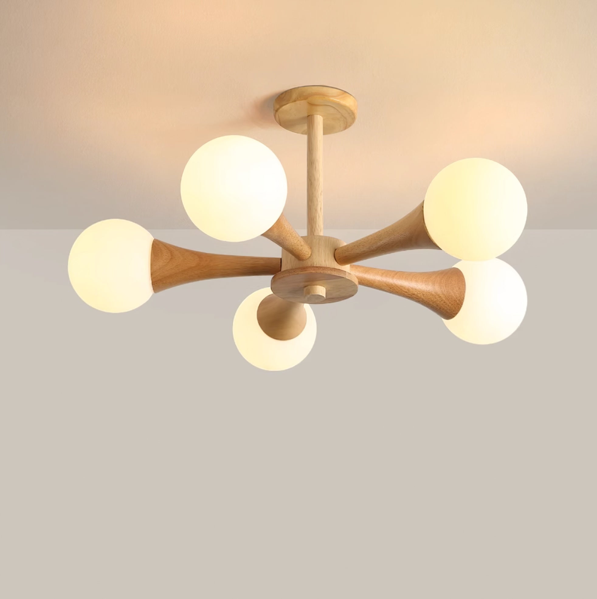 Kairo Træpendel Elegant Træloftlampe | Snurv