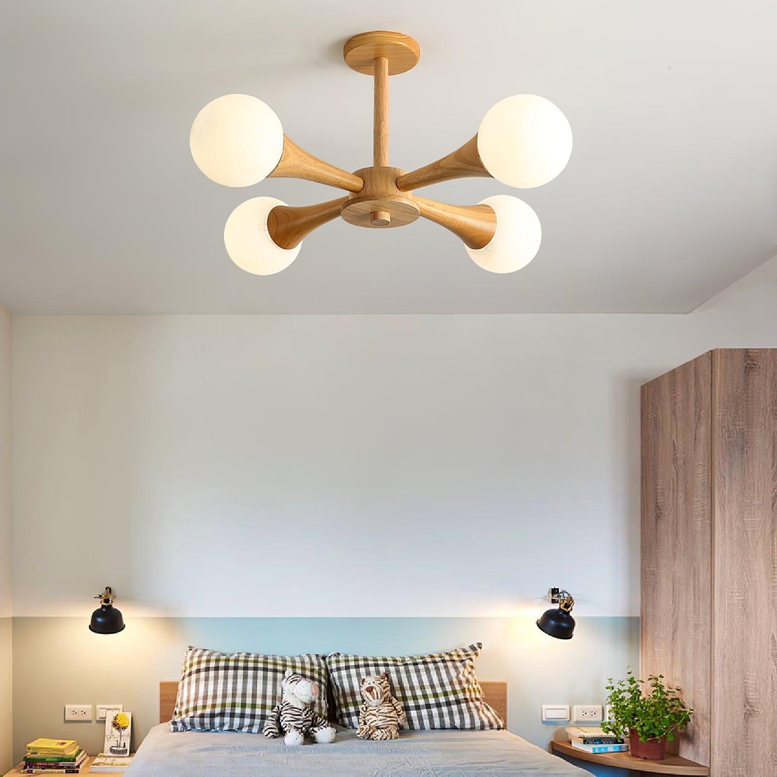 Kairo Træpendel Elegant Træloftlampe | Snurv