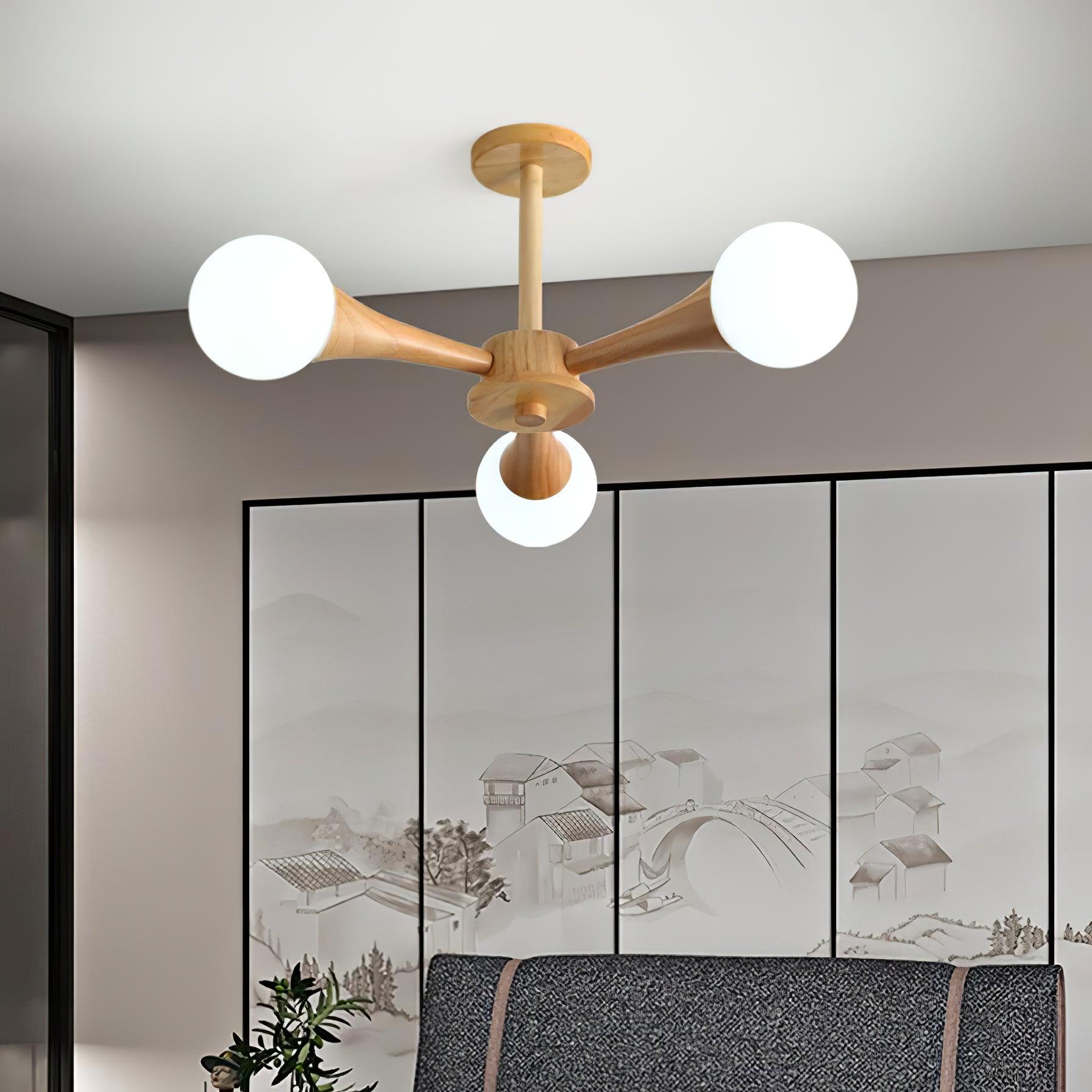 Kairo Træpendel Elegant Træloftlampe | Snurv