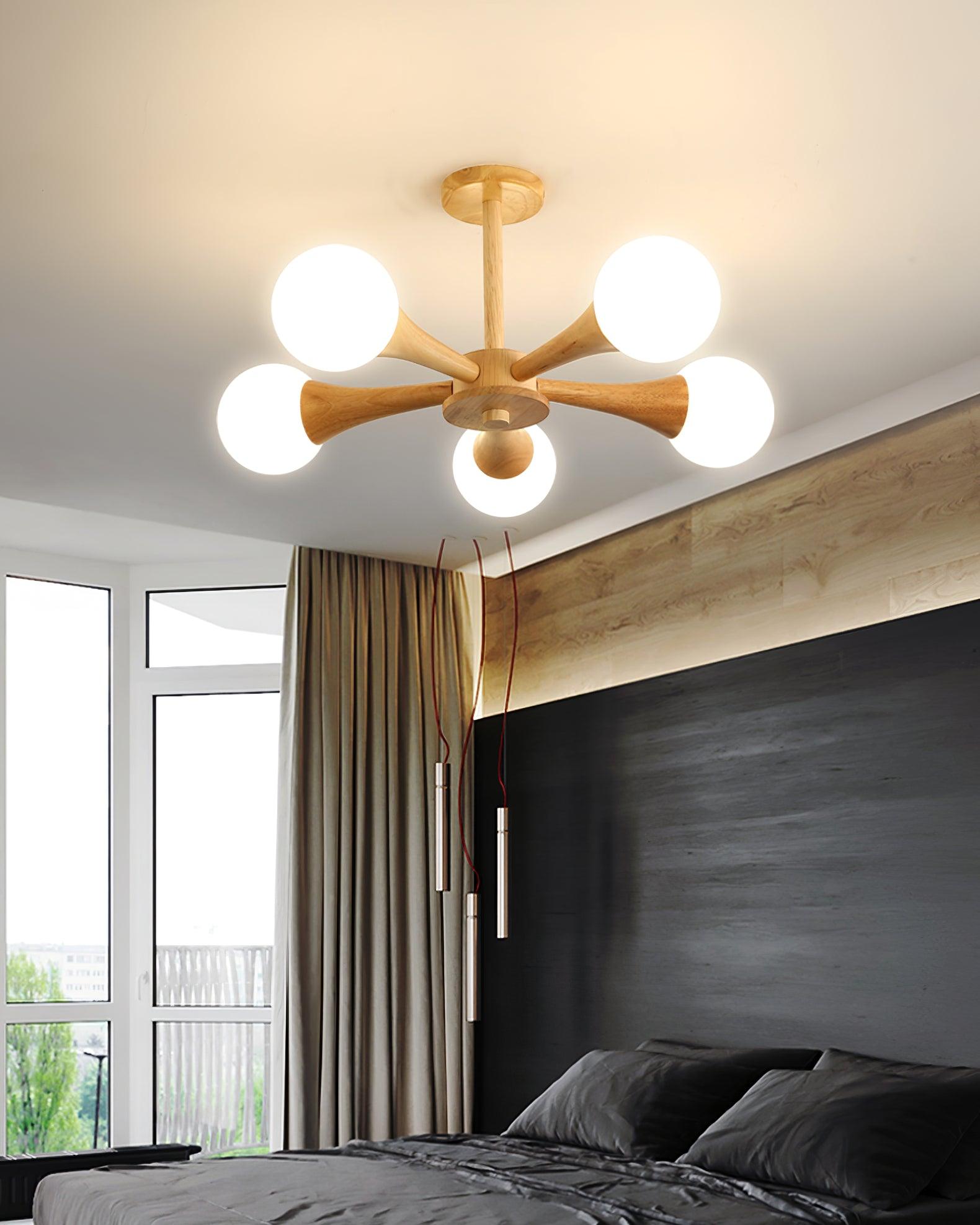 Kairo Træpendel Elegant Træloftlampe | Snurv