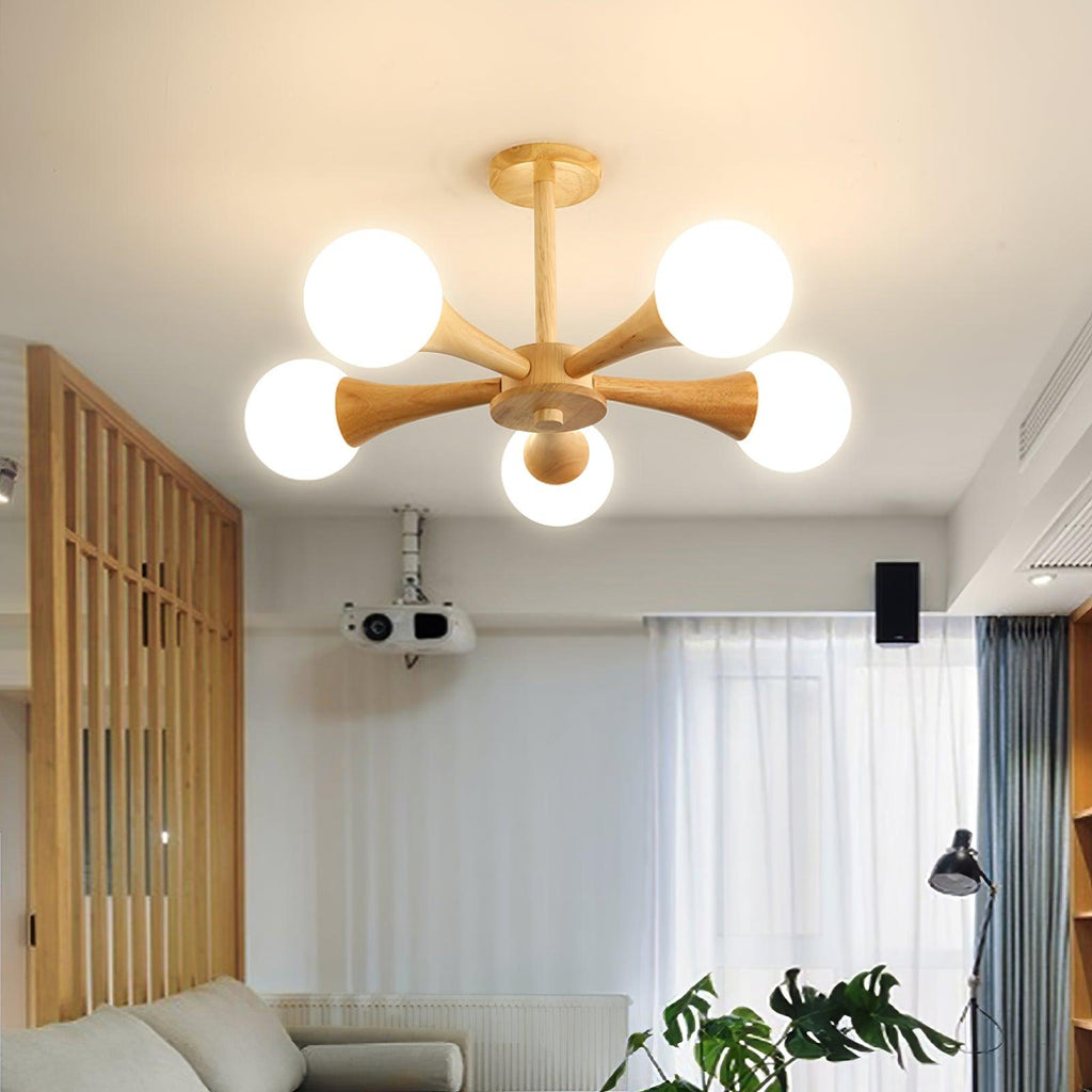 Kairo Træpendel Elegant Træloftlampe | Snurv