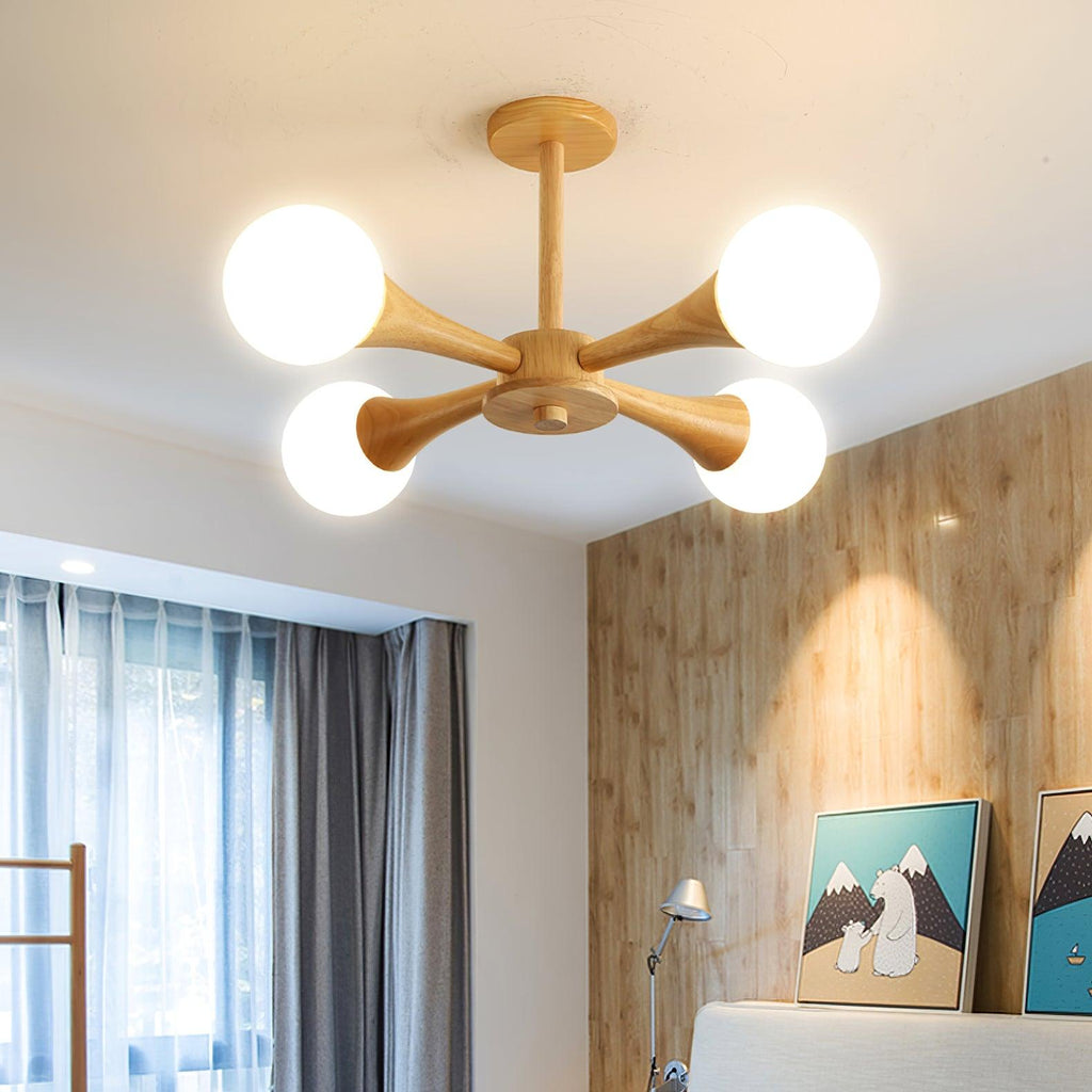 Kairo Træpendel Elegant Træloftlampe | Snurv