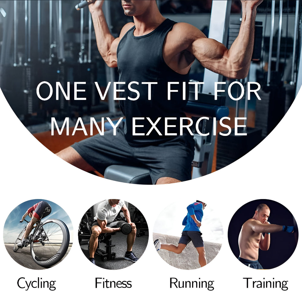 Gilet d'entraînement en néoprène avec ajustement réglable pour la remise en forme