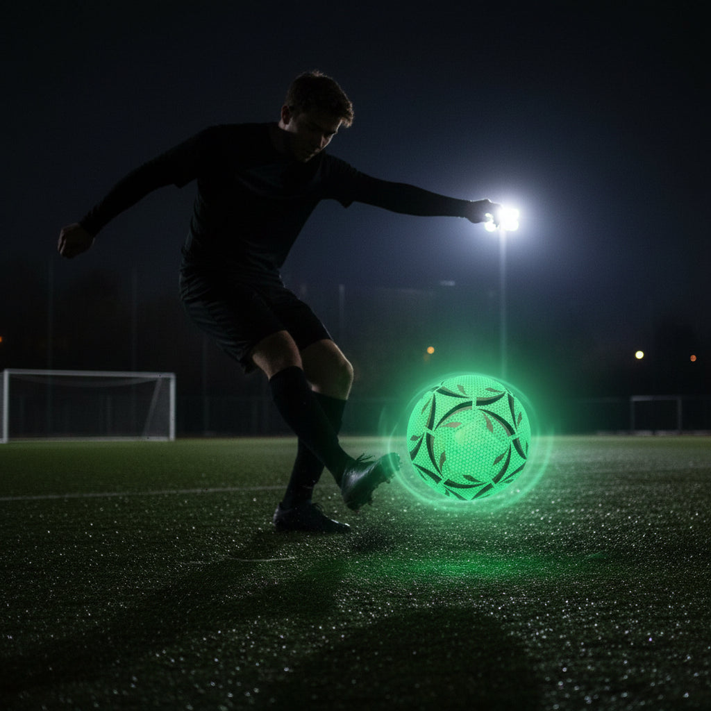 Världsmästerskapets LED-glödande fotboll storlek 5 för nattspel