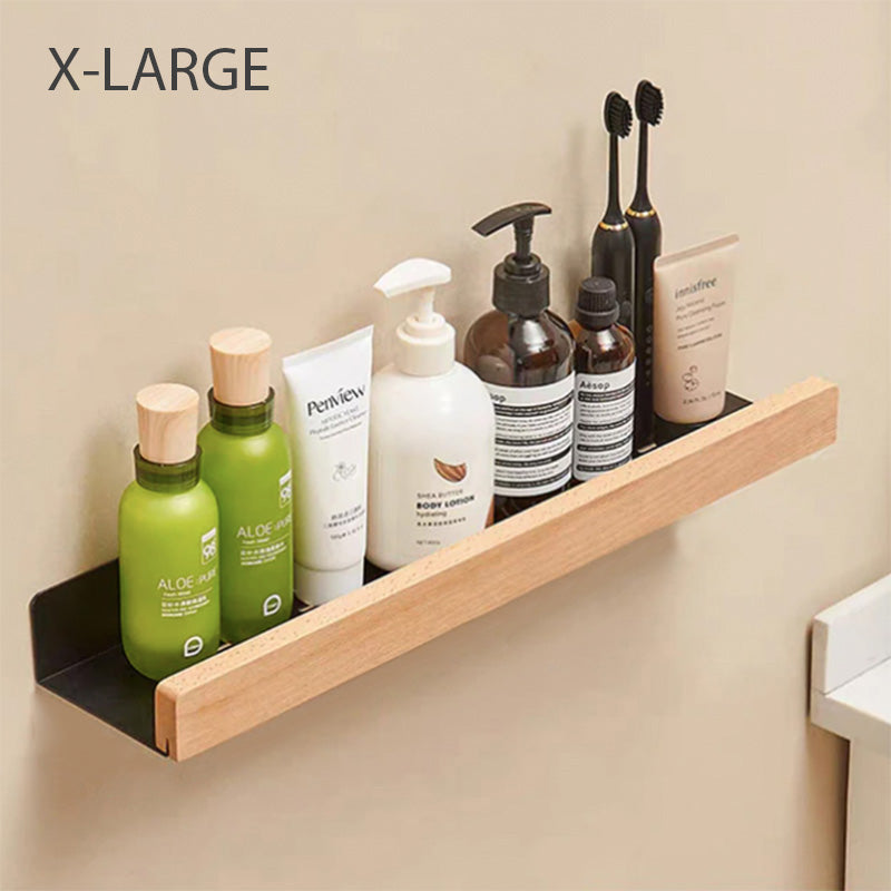 Bath Shelves In Warm Minimalist Style For Modern Storage