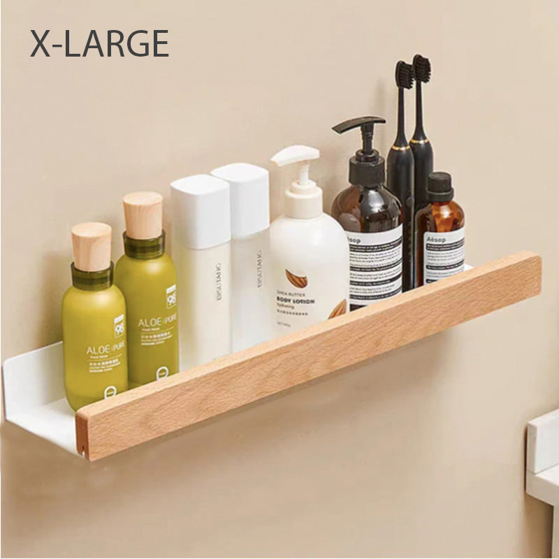 Bath Shelves In Warm Minimalist Style For Modern Storage