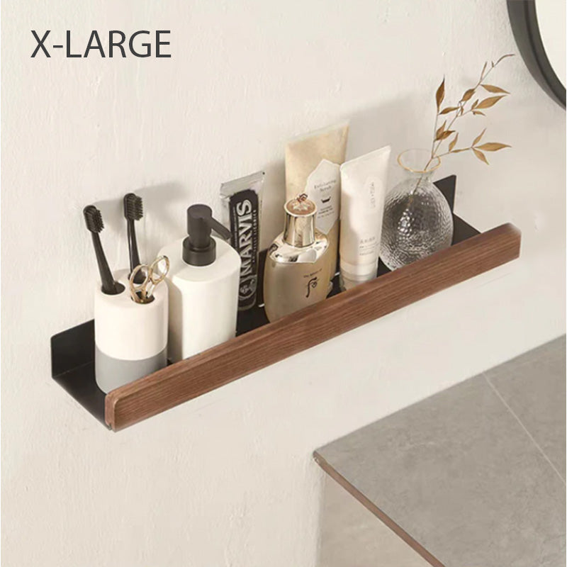 Bath Shelves In Warm Minimalist Style For Modern Storage