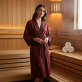 AeroLuma Reversible Kimono Bathrobe In Organic Cotton For Breathable Comfort