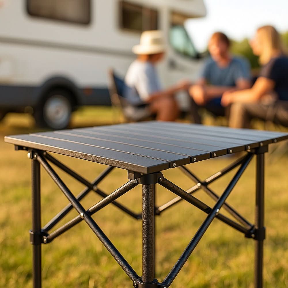SummitFlex Campingtisch Klappbar mit X-Gestell und Hitzebeständiger Oberfläche