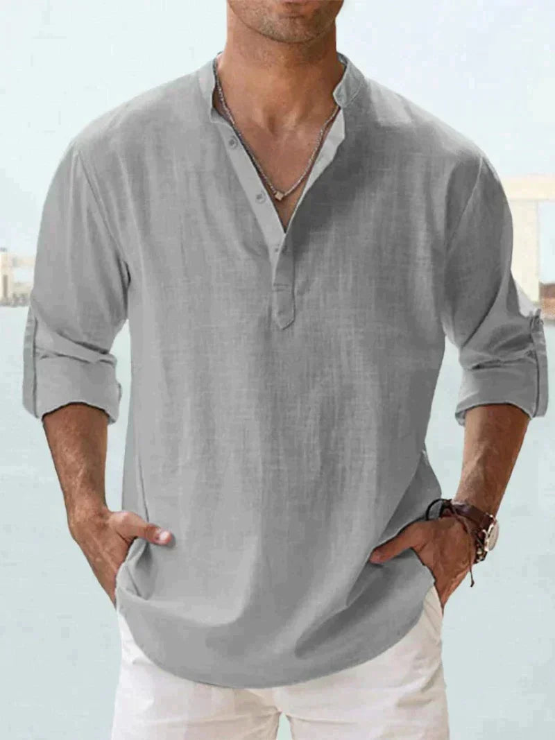 Calder Men Linen Shirt For Everyday Summer Casual Look