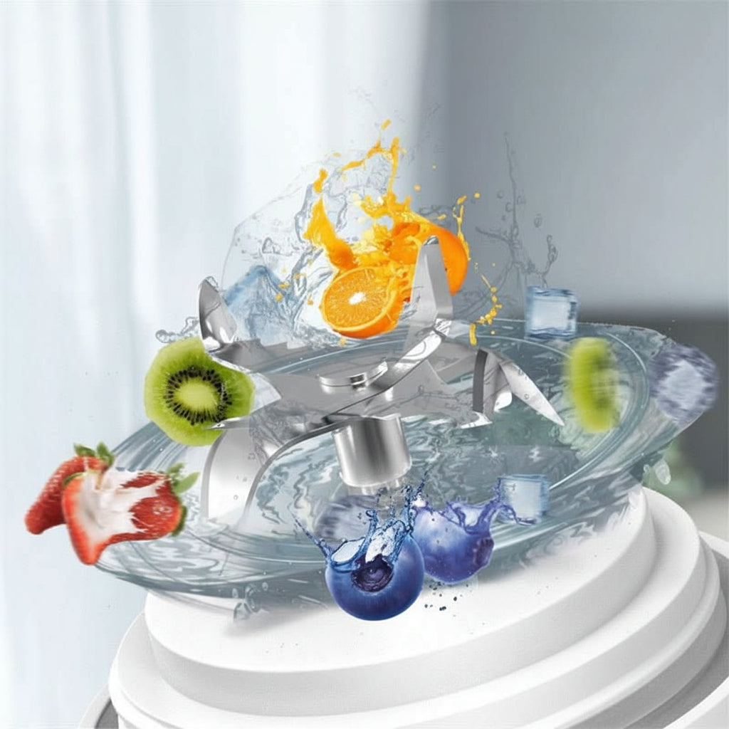 NovaBlend Pro Tragbarer Smoothie-Mixer mit 4000 mAh Akku und 600 ml Fassungsvermögen
