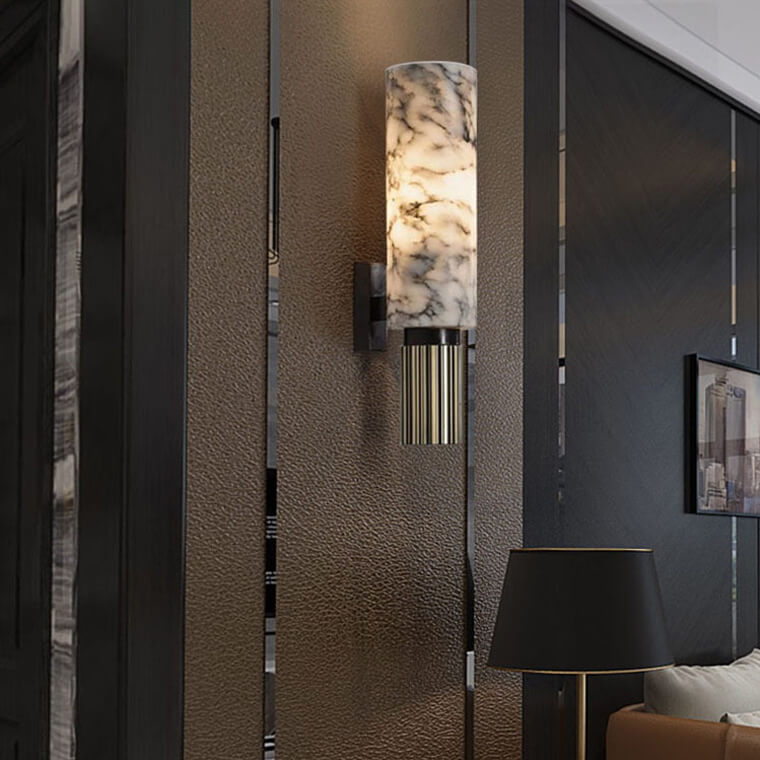 Corterra marmor væglampe til klassisk boligindretning accent