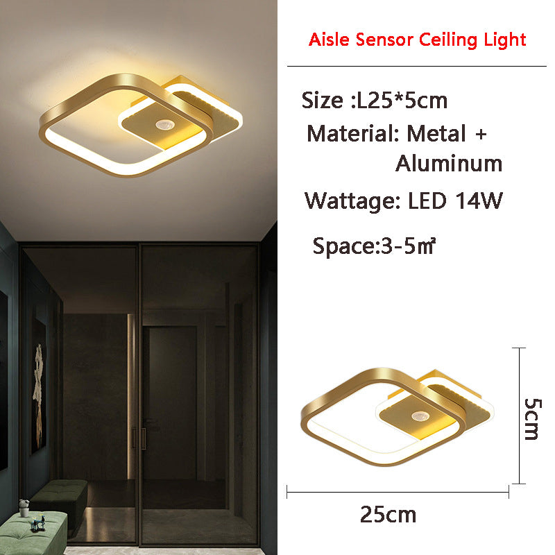 מנורת תקרה חכמה Aeris LED עם חיישן תנועה PIR