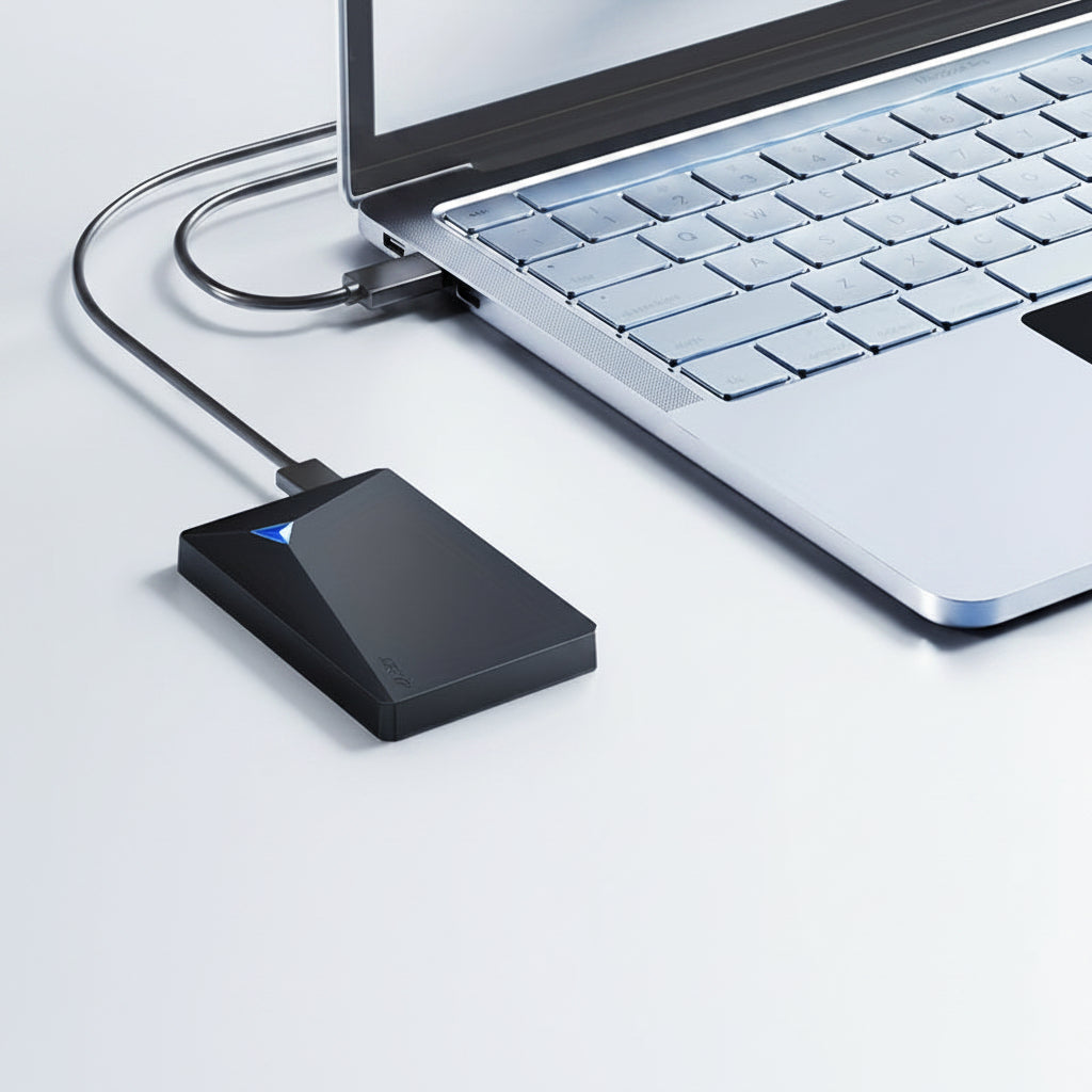 Slim přenosný externí USB SSD disk pro snadné zálohování a ukládání