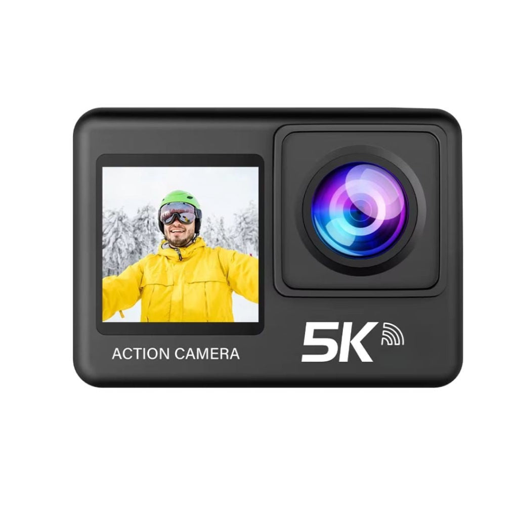 Vodotěsná akční kamera 5K s montážní sadou pro sport