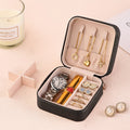 Travel Jewelry Box Organizer Case With Zipper For On The Go Storage