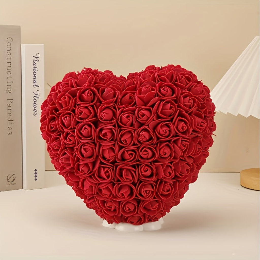 Rose Heart Artificial Flower Table Decor For Mother's Day Gift