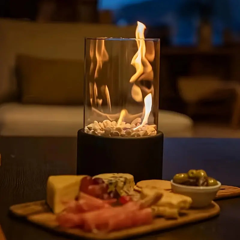 LumiFlame Ethanol Fireplace On The Go For Modern Ambience Anywhere