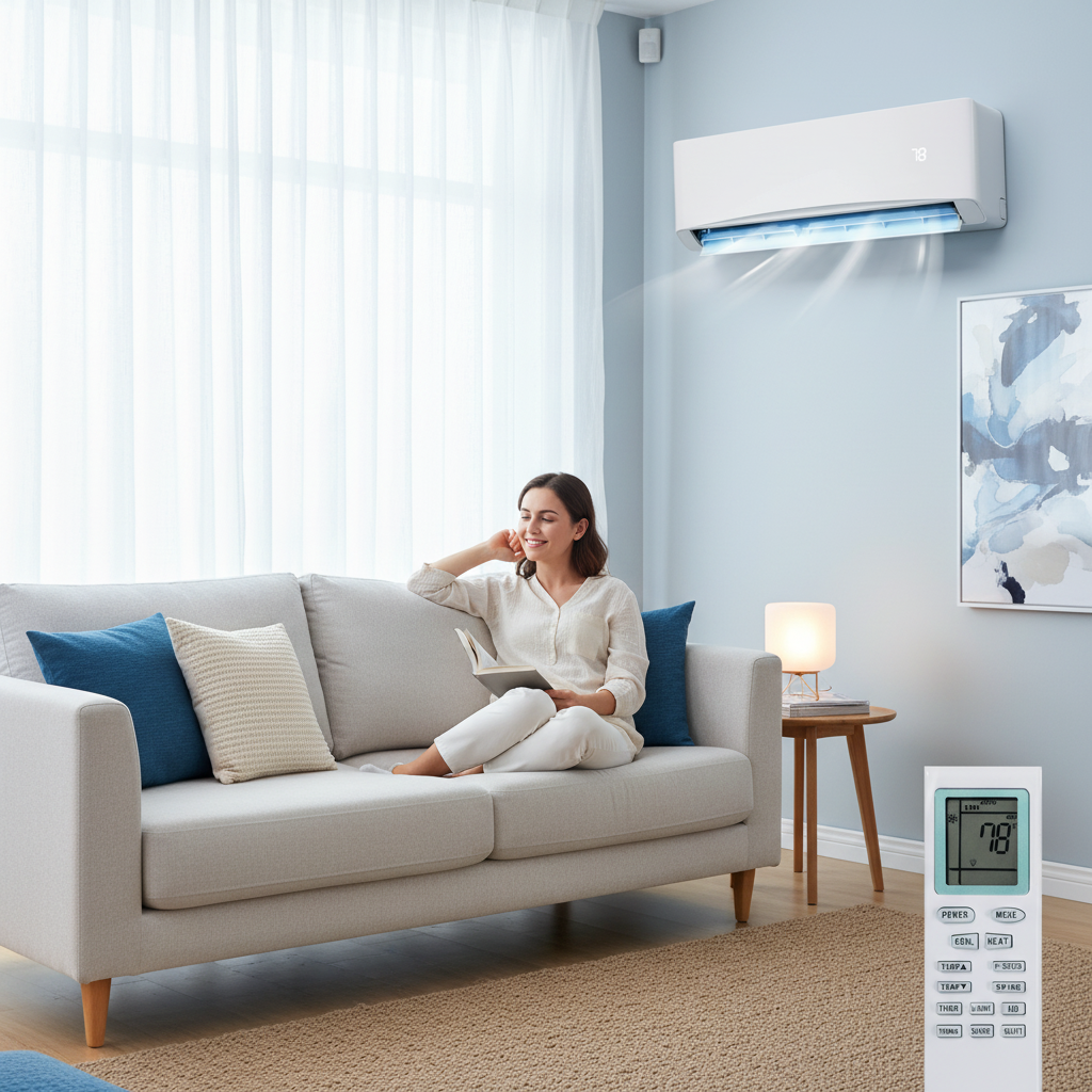 Přenosná klimatizace 12000 BTU s okamžitým chlazením a vytápěním