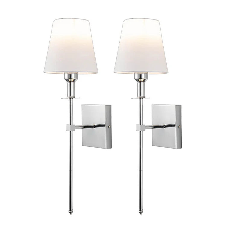 Twee stuks draadloze oplaadbare wandlamp voor moderne woningen