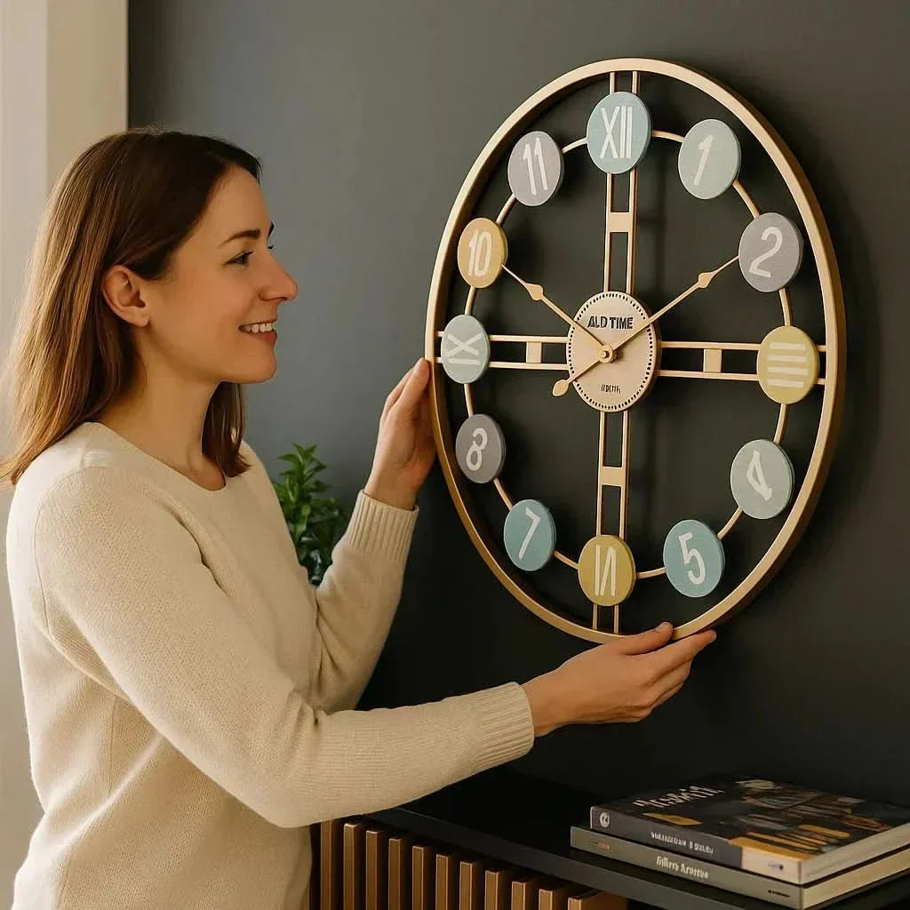 SereneTime Quiet Wall Clock For A Peaceful Living Space