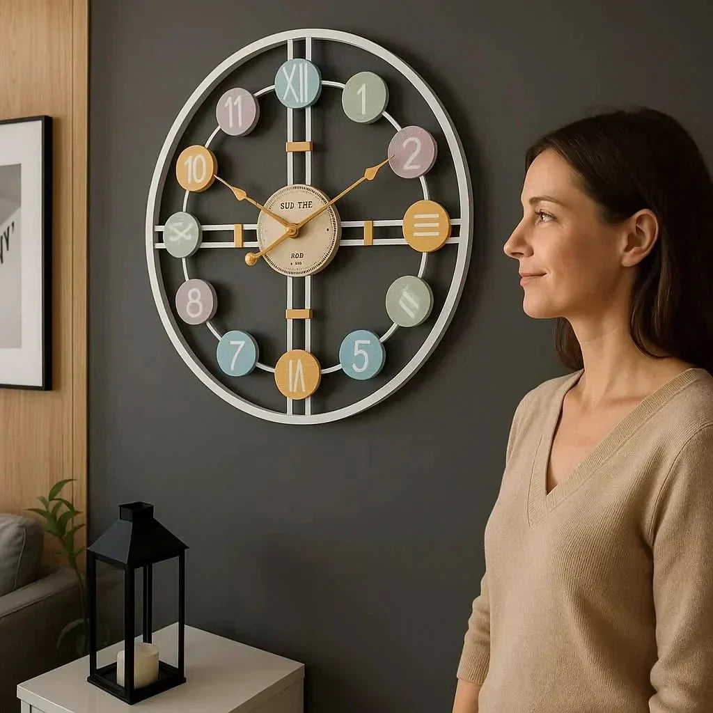 SereneTime Quiet Wall Clock For A Peaceful Living Space