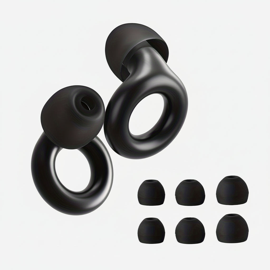 Reusable Silicone Sleep Earbuds For Noise Reduction And Comfort