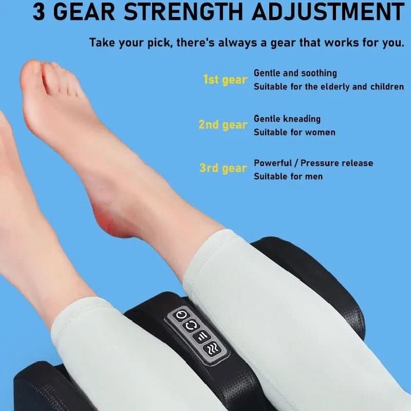 Massaggiatore per Piedi Auralux Shiatsu con Funzione Riscaldante, 12 Sfere da Massaggio 3D e Timer