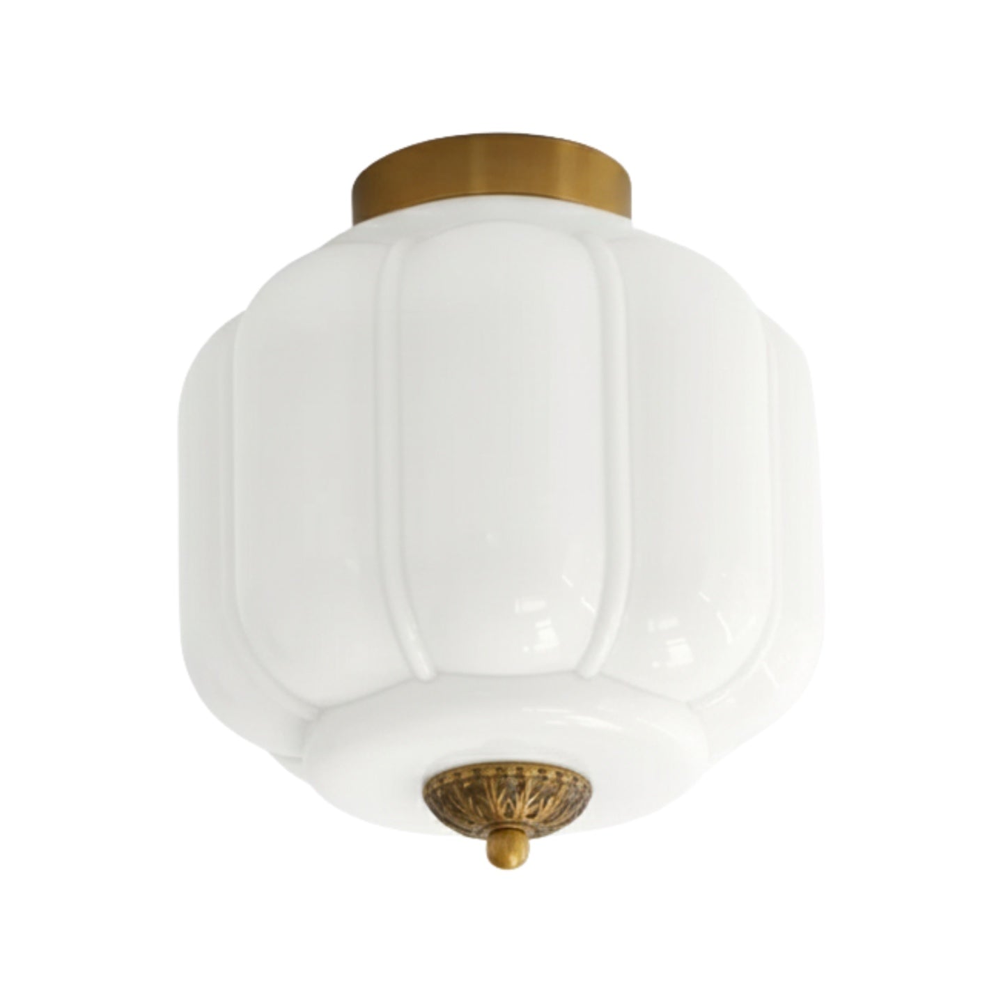 Stropní svítidlo Milk Glass s skleněným stínidlem, moderní přisazené, skandinávský styl