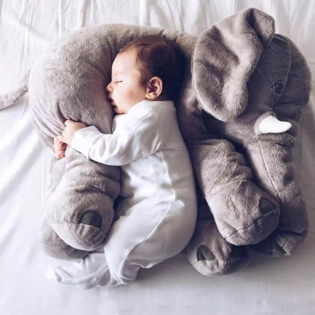 Cuddly Elephant Plush Pillow Toy For Baby Comfort Nap Time
