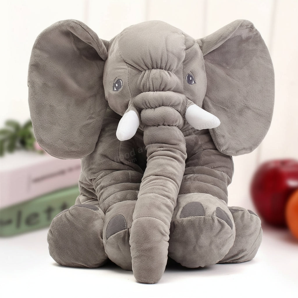 Cuddly Elephant Plush Pillow Toy For Baby Comfort Nap Time