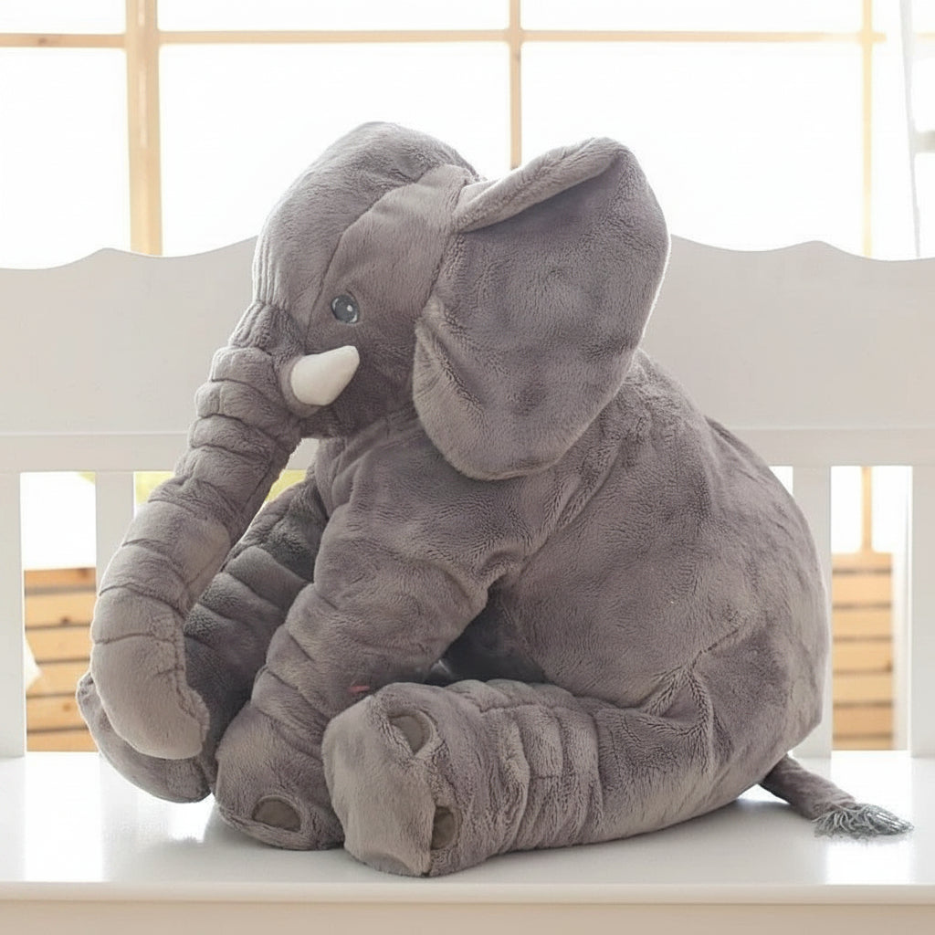Cuddly Elephant Plush Pillow Toy For Baby Comfort Nap Time