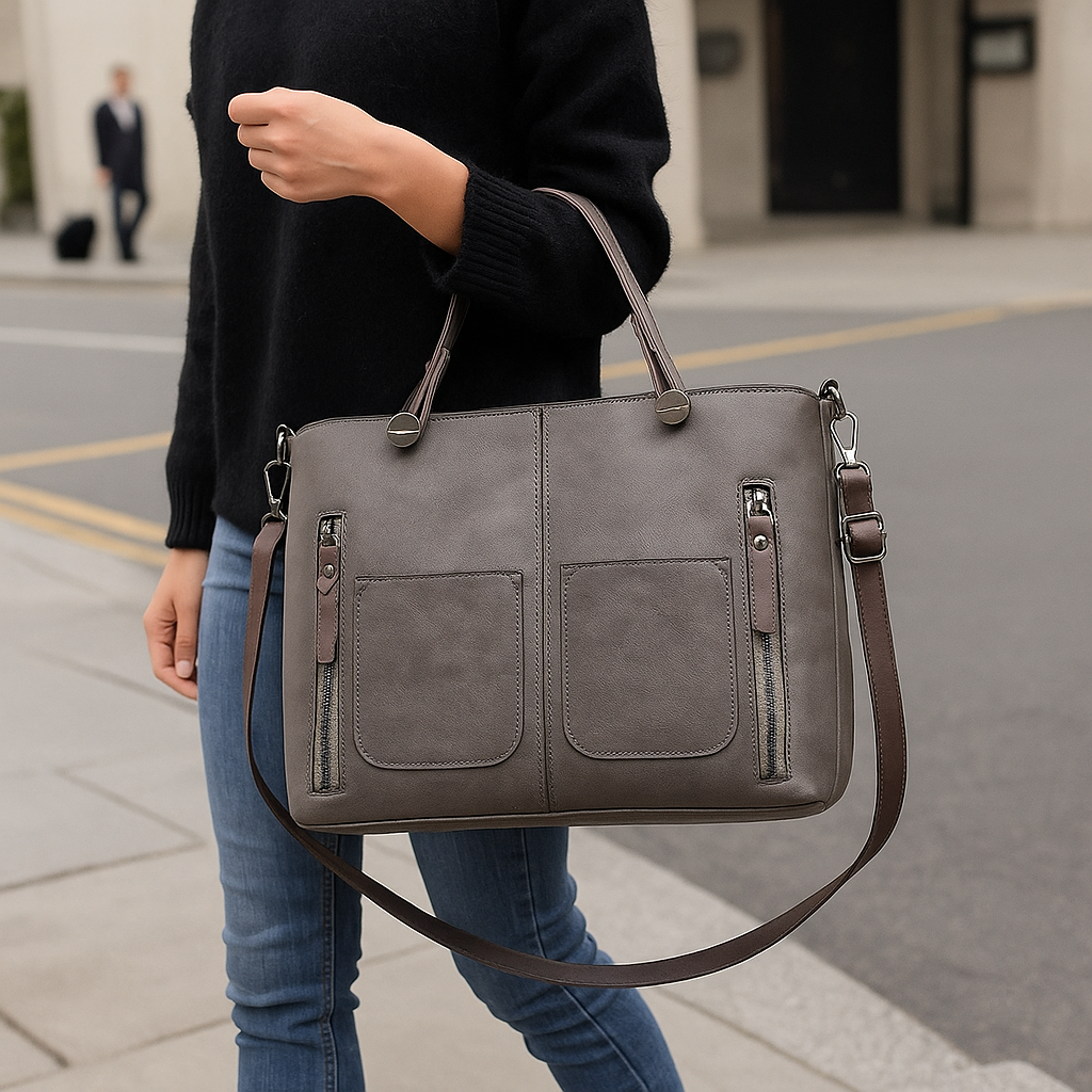 Women's Vintage Tote Bag for Work, Office, and Travel