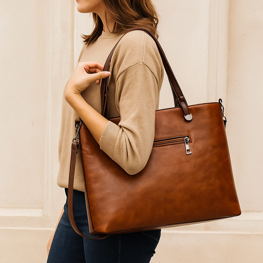 Women's Vintage Tote Bag for Work, Office, and Travel